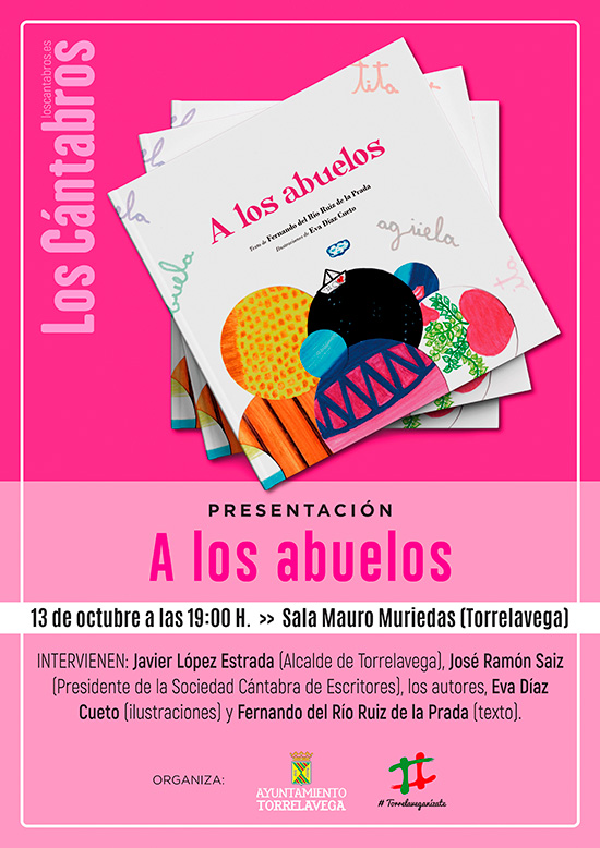 Cartel presentación libro "A los abuelo"