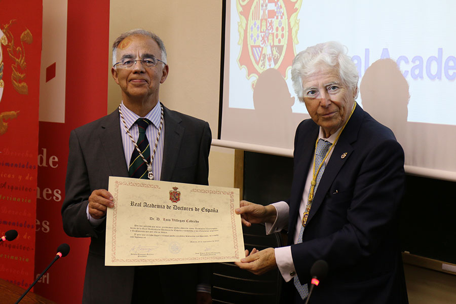 Nuestro asociado, Luis Villegas Cabredo, ingresa en la Real Academia de Doctores de España