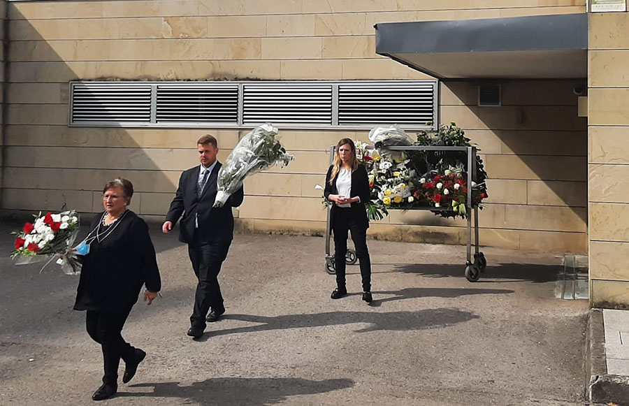Despedida en Ontoria y el cementerio de Río Cabo, en Torrelavega, de Carlos Bribián, expresidente y Socio de Honor de la SCE