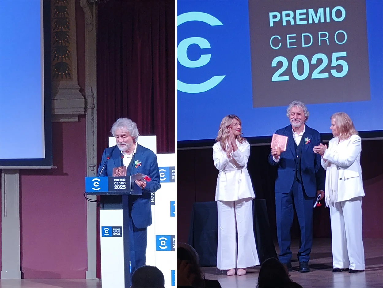 Presencia de la SCE en la entrega a Manuel Rivas el Premio CEDRO-2025